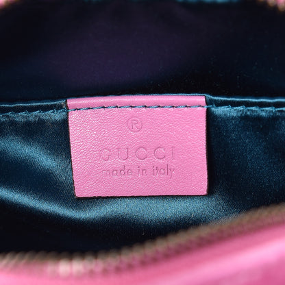 Gucci Velvet Matelasse Marquise Crystals Mini GG Marmont Chain Shoulder Bag Malva 6 of 10