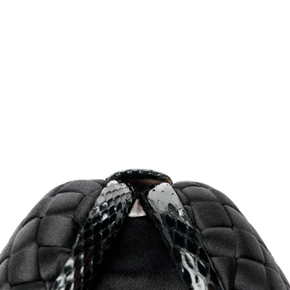 Bottega Veneta Satin Intreccio Impero Ayers Knot Clutch Black 12 of 12