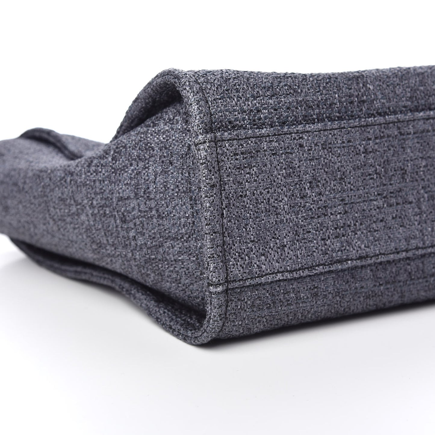Lurex Boucle Small Deauville Tote Black