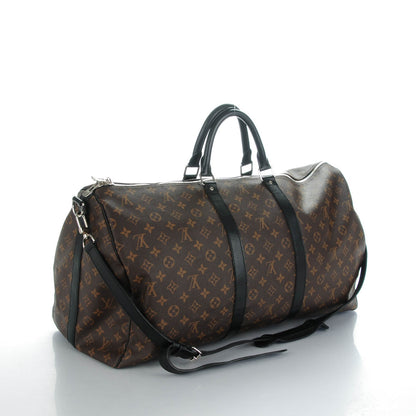 Louis Vuitton Monogram Macassar Keepall Bandouliere 55 3 of 7