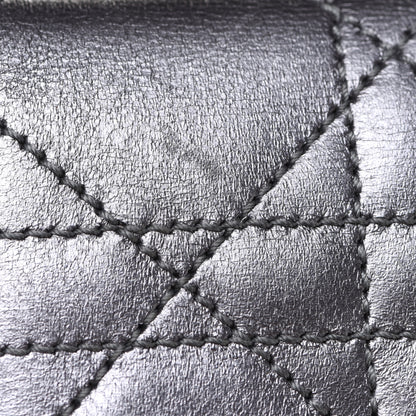 Christian Dior Metallic Lambskin Cannage Miss Dior Chain Wallet Silver 5 of 11