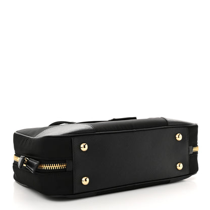 Prada Re-Nylon Saffiano Medium Re-Edition 1978 Two Handle Bag Black 4 of 10