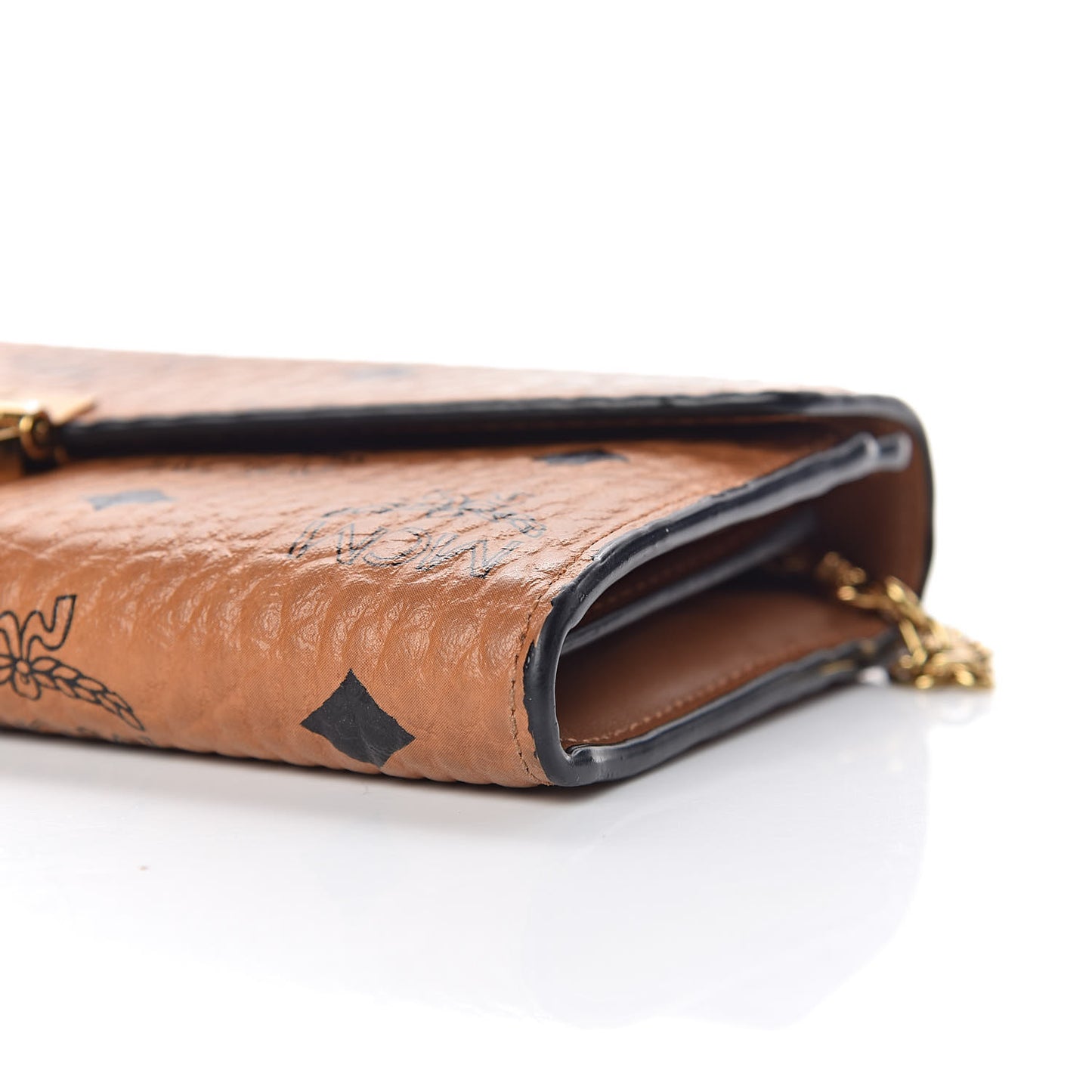 Visetos Large Patricia Wallet On Chain Cognac
