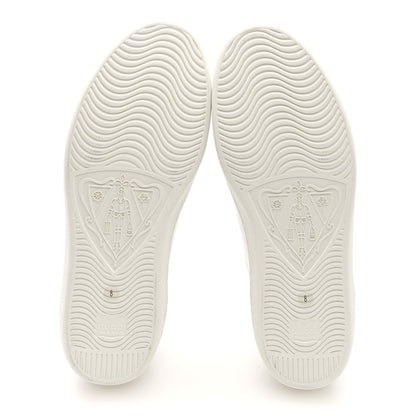 Gucci Calfskin Interlocking G Perforated Mens Ace Sneakers 8 White Grey Sky 5 of 9