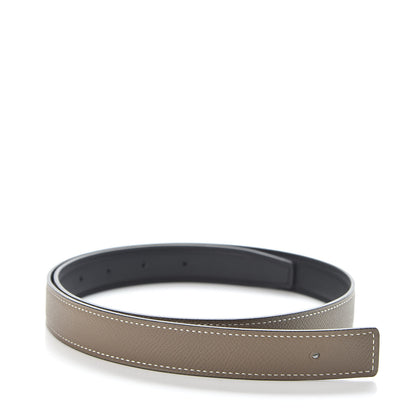 Hermes Swift Epsom 24mm Mini Constance H Belt 75 Black Etoupe 5 of 6