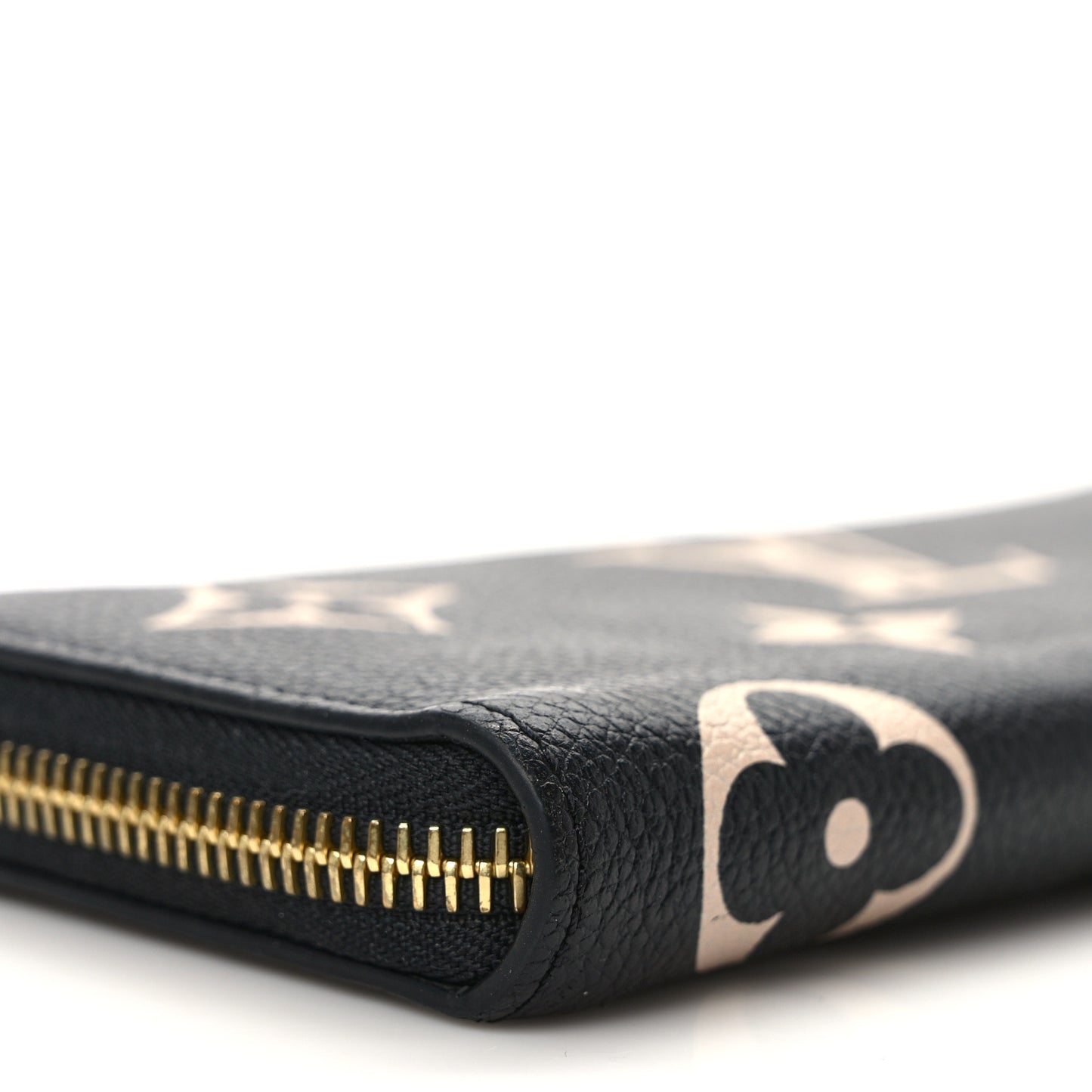 Empreinte Monogram Giant Clemence Wallet Black Beige
