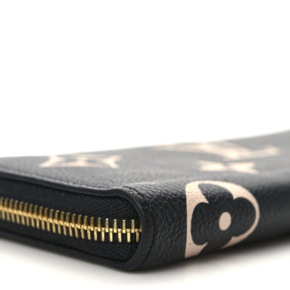 Louis Vuitton Empreinte Monogram Giant Clemence Wallet Black Beige 7 of 8