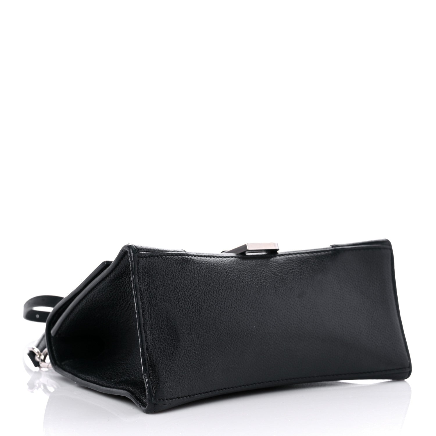 Balenciaga Grained Calfskin Small Hourglass Top Handle Bag Black 4 of 19