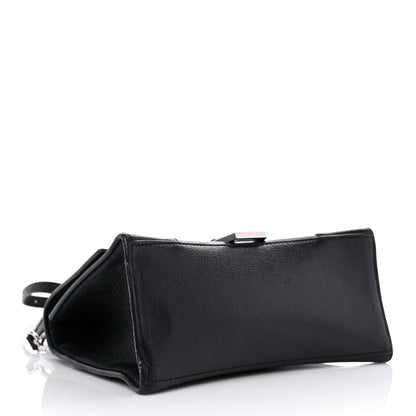Balenciaga Grained Calfskin Small Hourglass Top Handle Bag Black 4 of 19