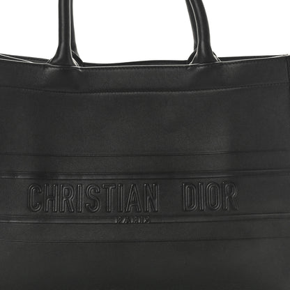 Christian Dior Calfskin Embossed Medium Book Tote Black 8 of 10