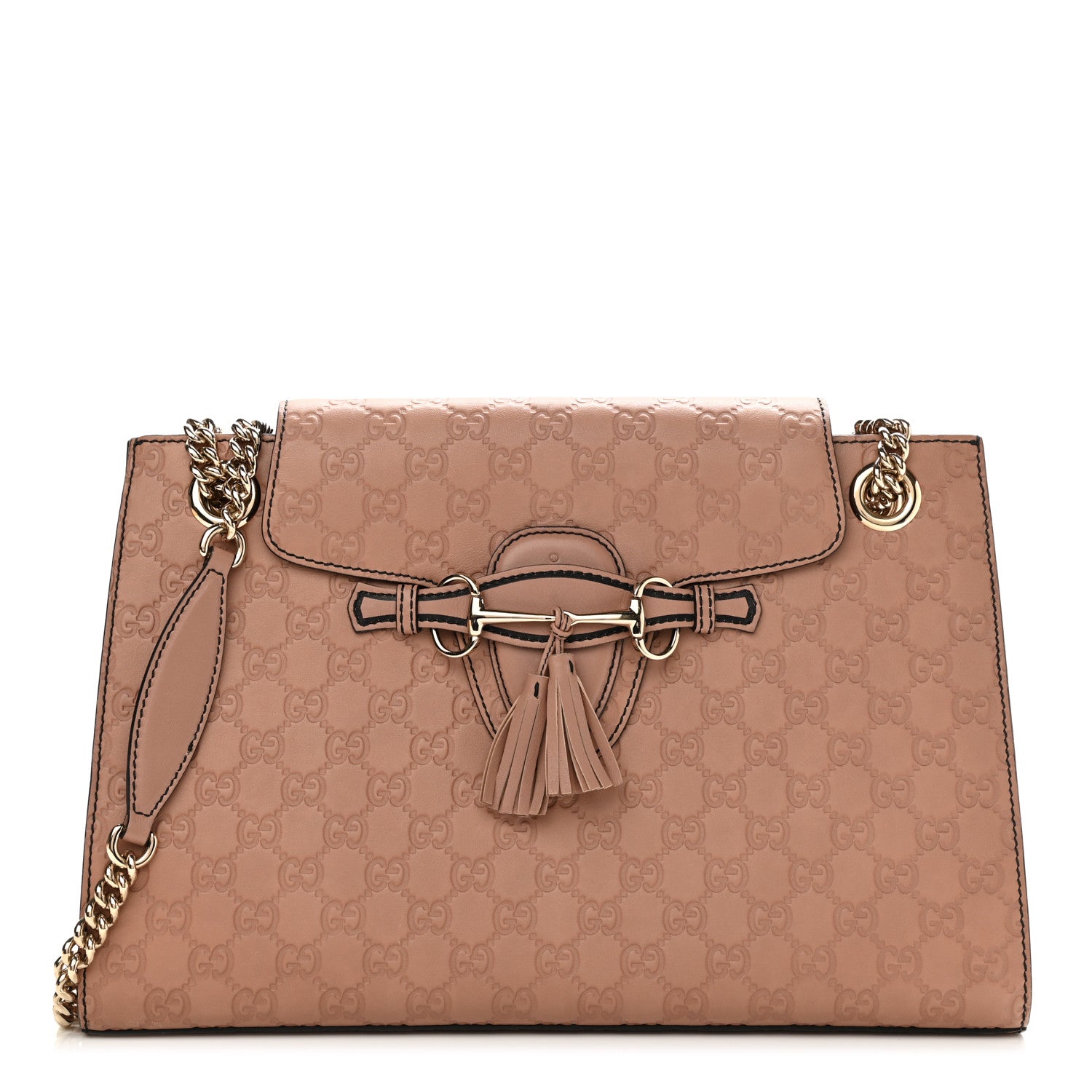 Gucci Guccissima Large Emily Chain Shoulder Bag Camelia 2 of 25