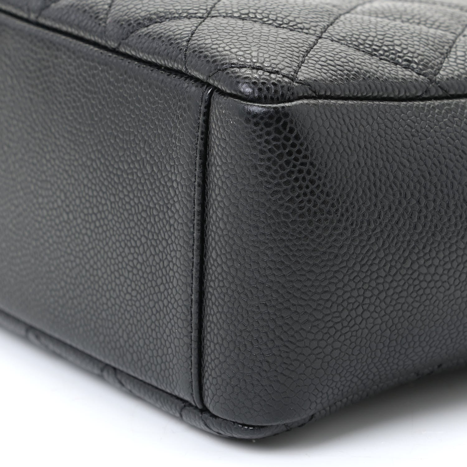 Chanel Caviar Quilted Petit Shopping Tote PST Black 6 of 11