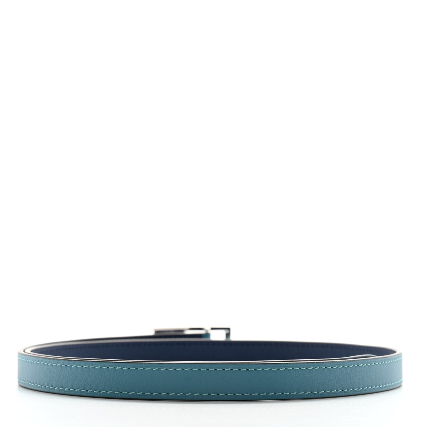 Epsom Swift 13mm Lucky 15 Belt 80/32 Turquoise Bleu Indigo