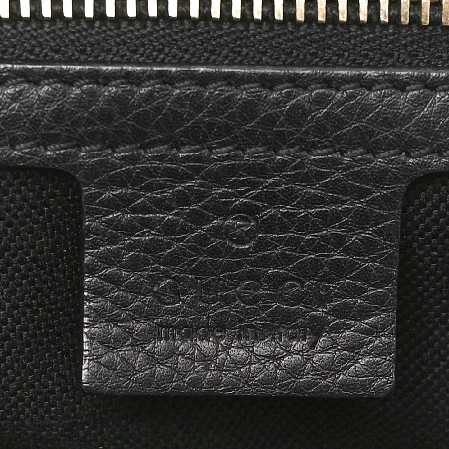 Pebbled Calfskin Medium Bamboo Shopper Tote Black