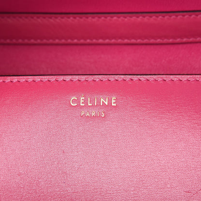 Celine Box Calfskin Medium Classic Box Flap Bag Hibiscus 7 of 8