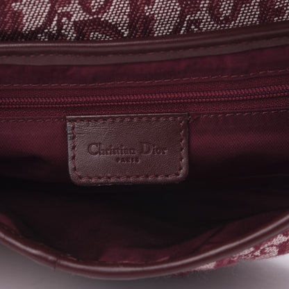 Christian Dior Monogram Saddle Bag Burgundy 6 of 9