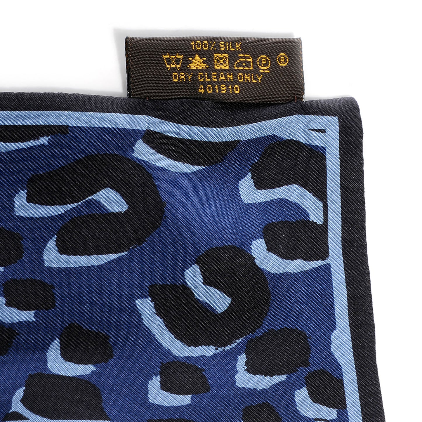 Silk Leopard Bandeau Blue