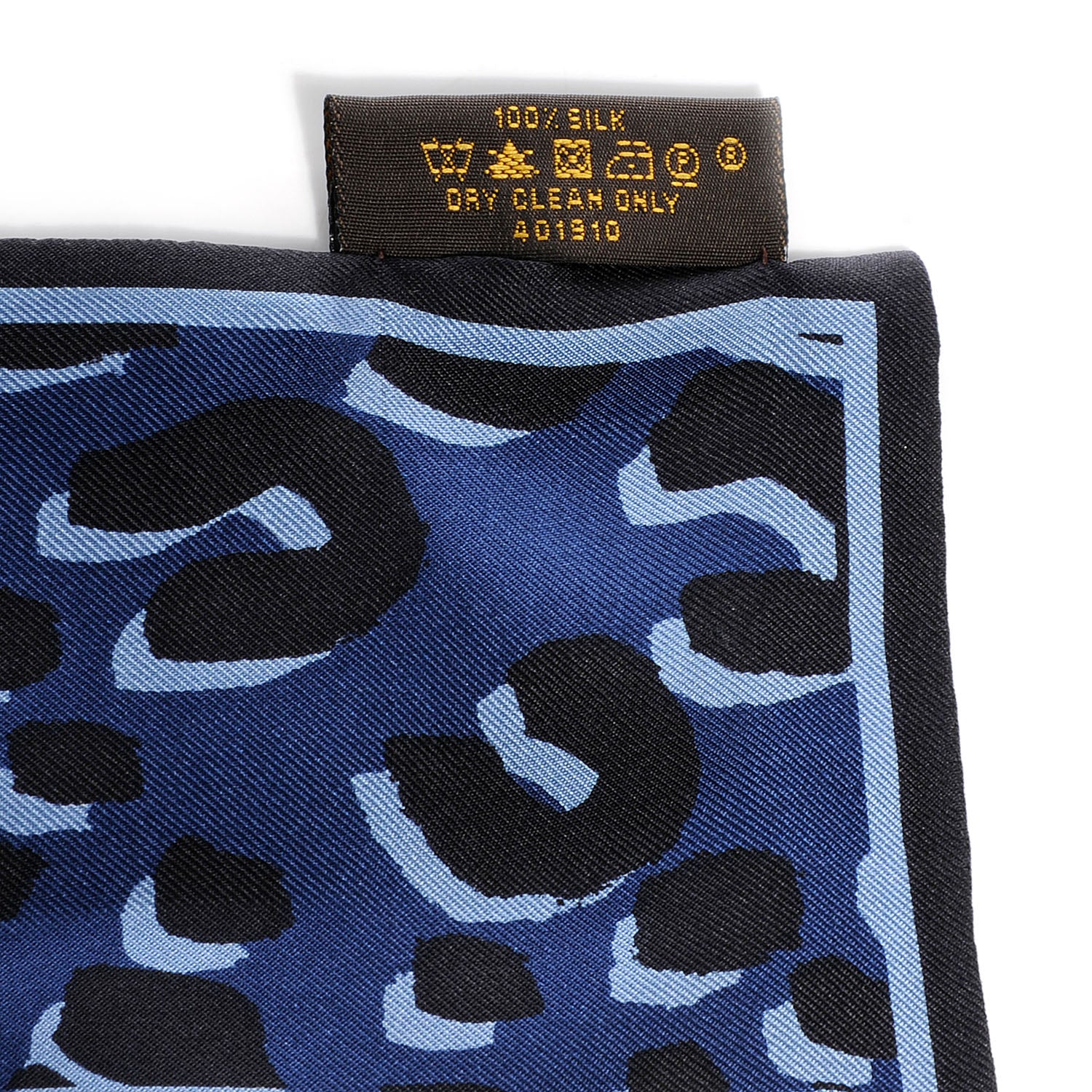 Louis Vuitton Silk Leopard Bandeau Blue 5 of 5