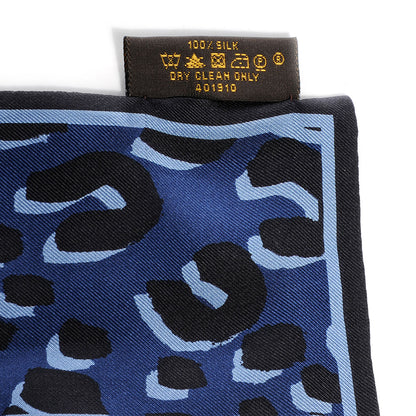 Louis Vuitton Silk Leopard Bandeau Blue 5 of 5