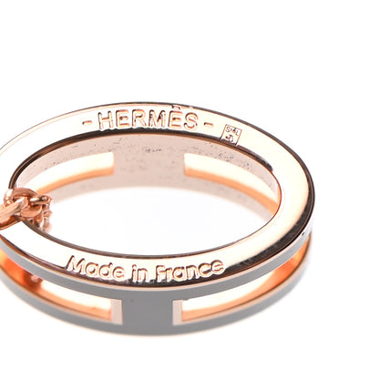 Hermes Lacquered Rose Gold Pop H Pendant Necklace Black 6 of 6