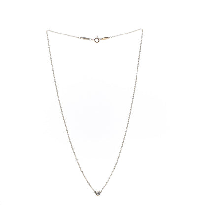 Tiffany 18K Yellow Gold Diamond .12ct Elsa Peretti Diamonds by the Yard Pendant Necklace 2 of 6