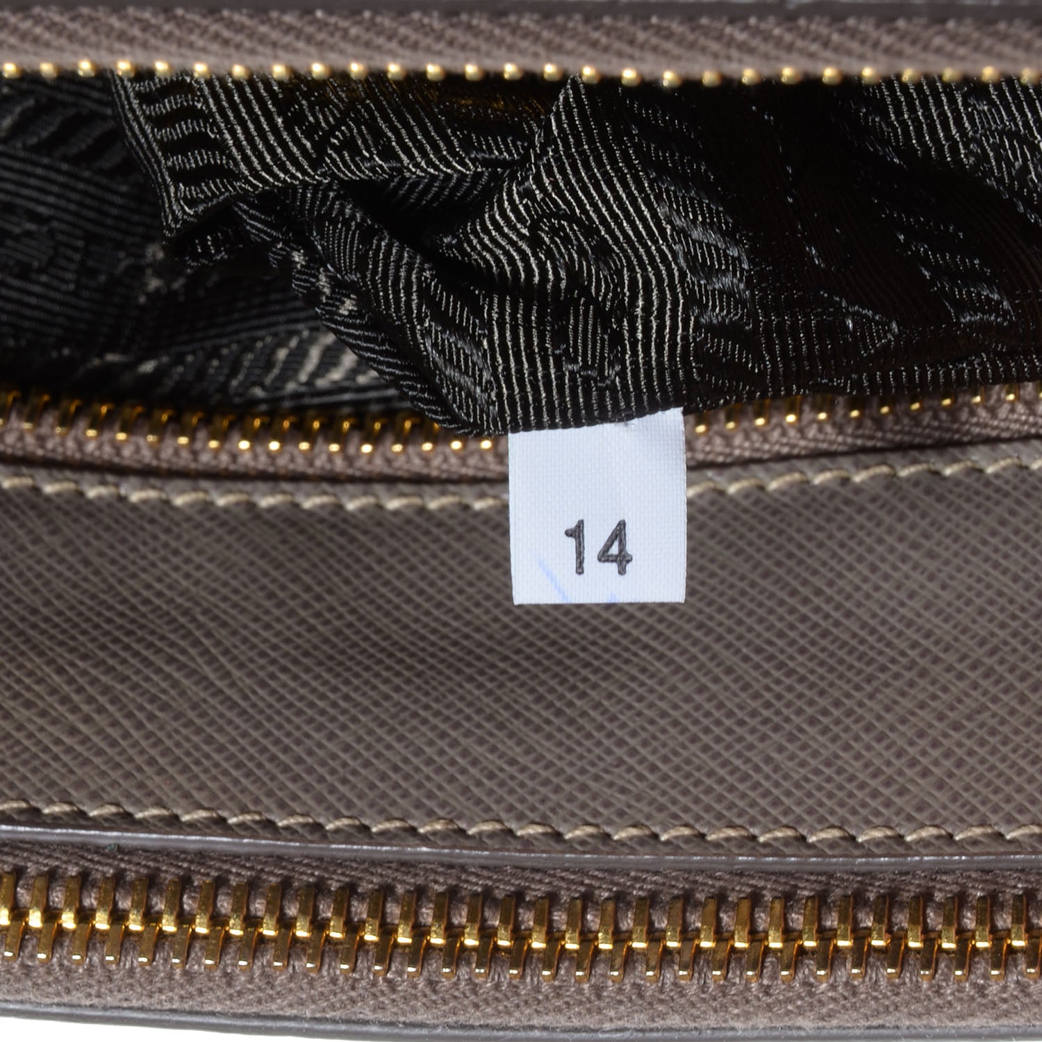 Prada Saffiano Lux Medium Double Zip Tote Argilla 8 of 10