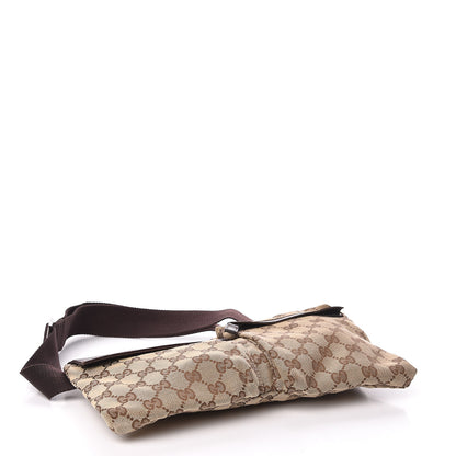 Gucci GG Monogram Double Pocket Belt Bag Dark Brown 4 of 11