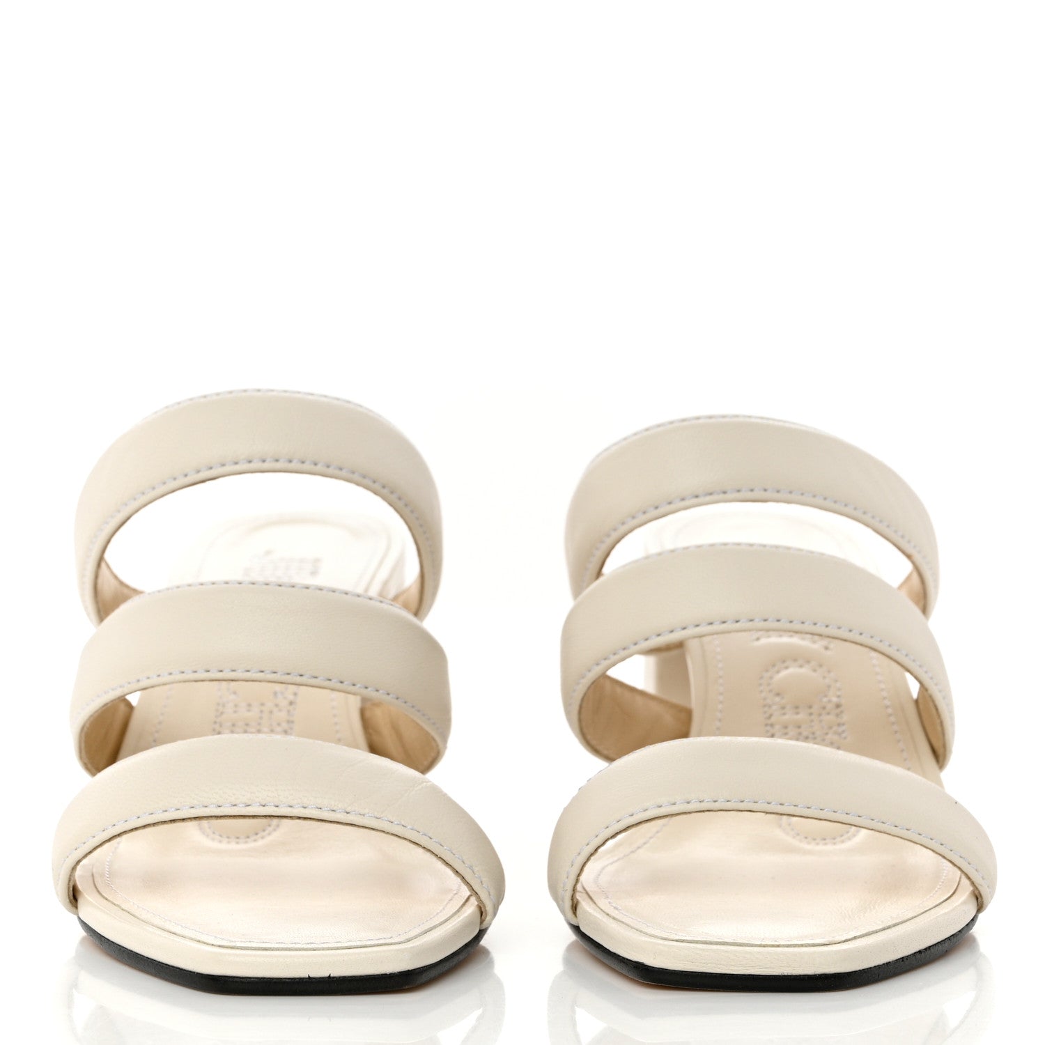 Jimmy Choo Nappa Auna 65 Mule Sandals 36.5 Latte 2 of 7