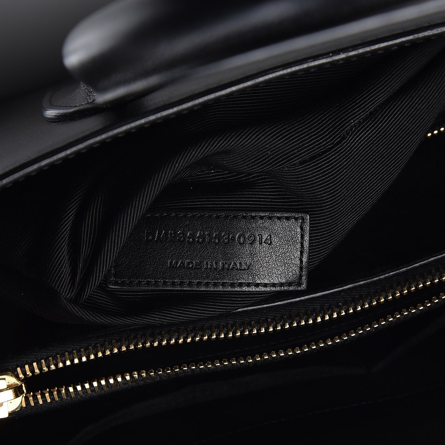 Calfskin Small Sac De Jour Black