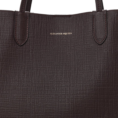 Alexander McQueen Saffiano Shopper Tote Burgundy 11 of 17