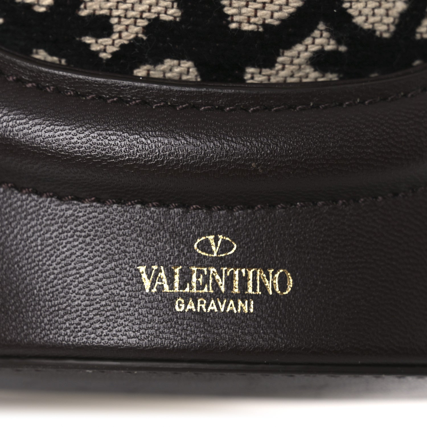 Valentino Garavani Toile Iconographe Nappa Le Cinquième Bucket Bag Naturale Black Fondant 6 of 15