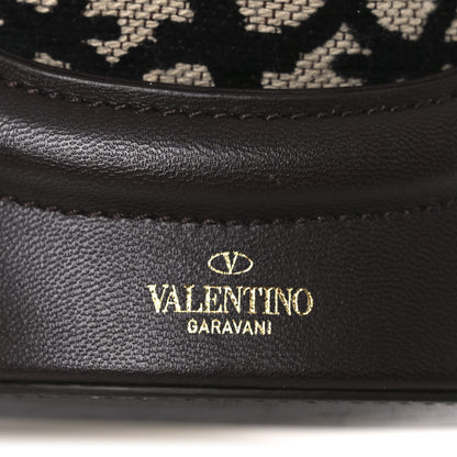 Valentino Garavani Toile Iconographe Nappa Le Cinquième Bucket Bag Naturale Black Fondant 6 of 15