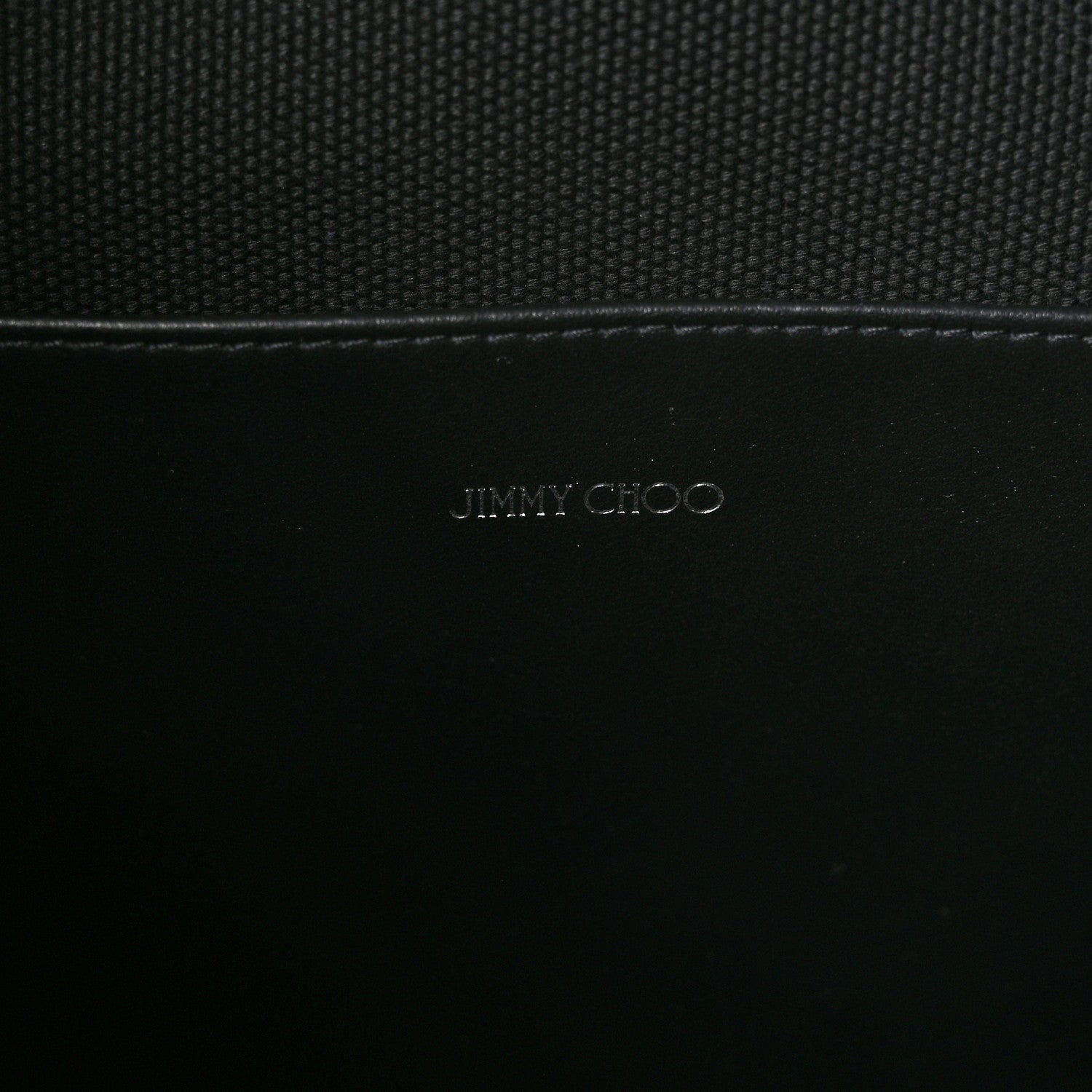 Jimmy Choo Canvas Logo Tote Black 6 of 9