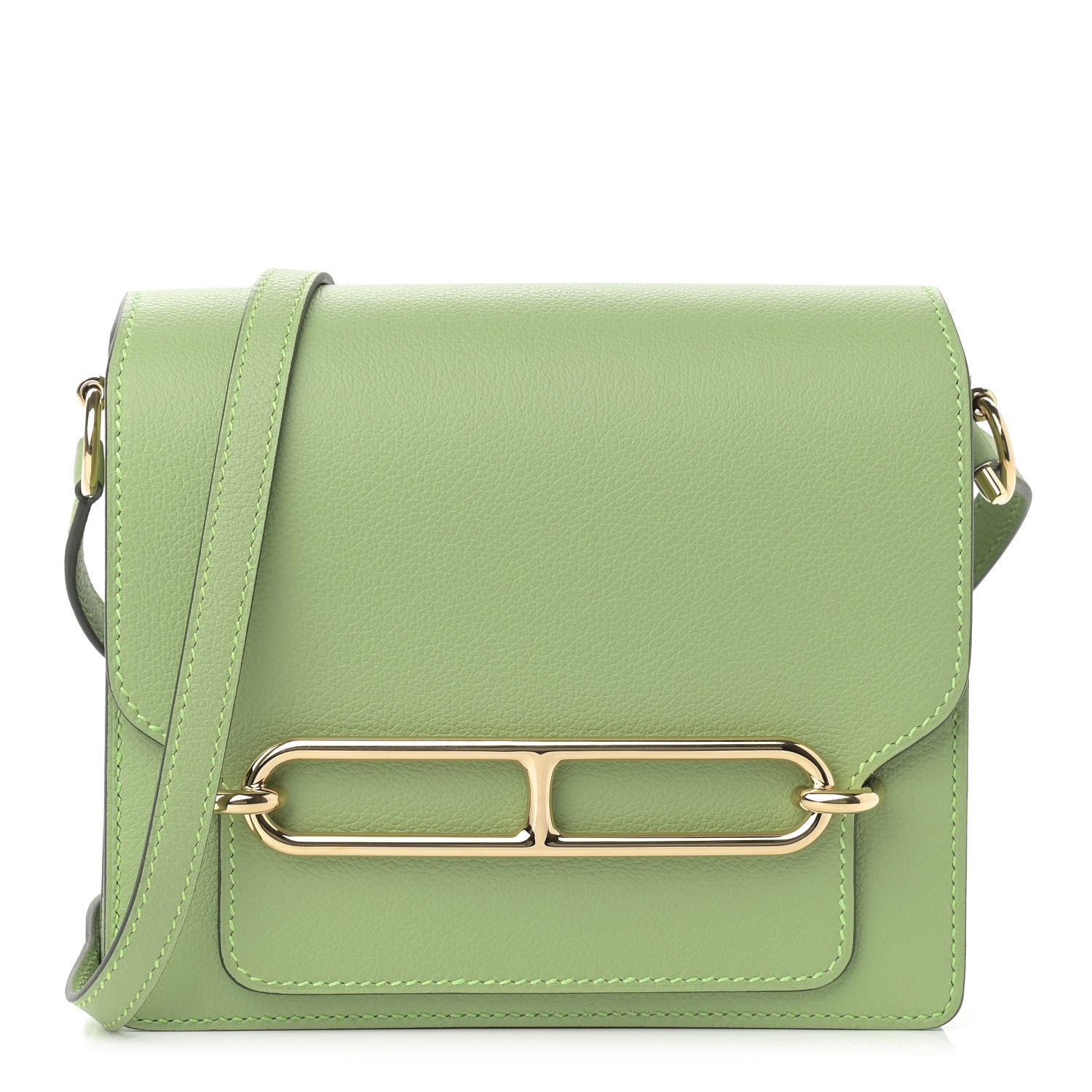 Hermes Evercolor Mini Sac Roulis Vert Criquet 1 of 10