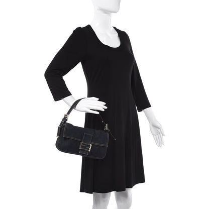 Fendi Denim Baguette Blue 2 of 12