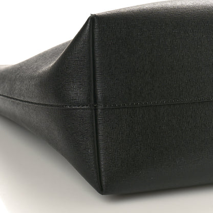 Fendi Vitello Elite Cuoio Monster Buggies Medium Roll Tote Black Multicolor Blue Cobalto 8 of 9