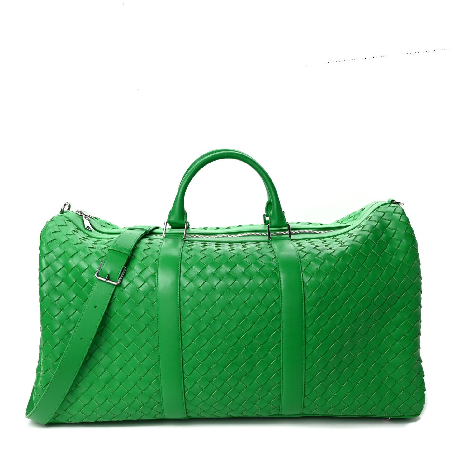 Nappa Intrecciato Large Duffle Bag Parakeet