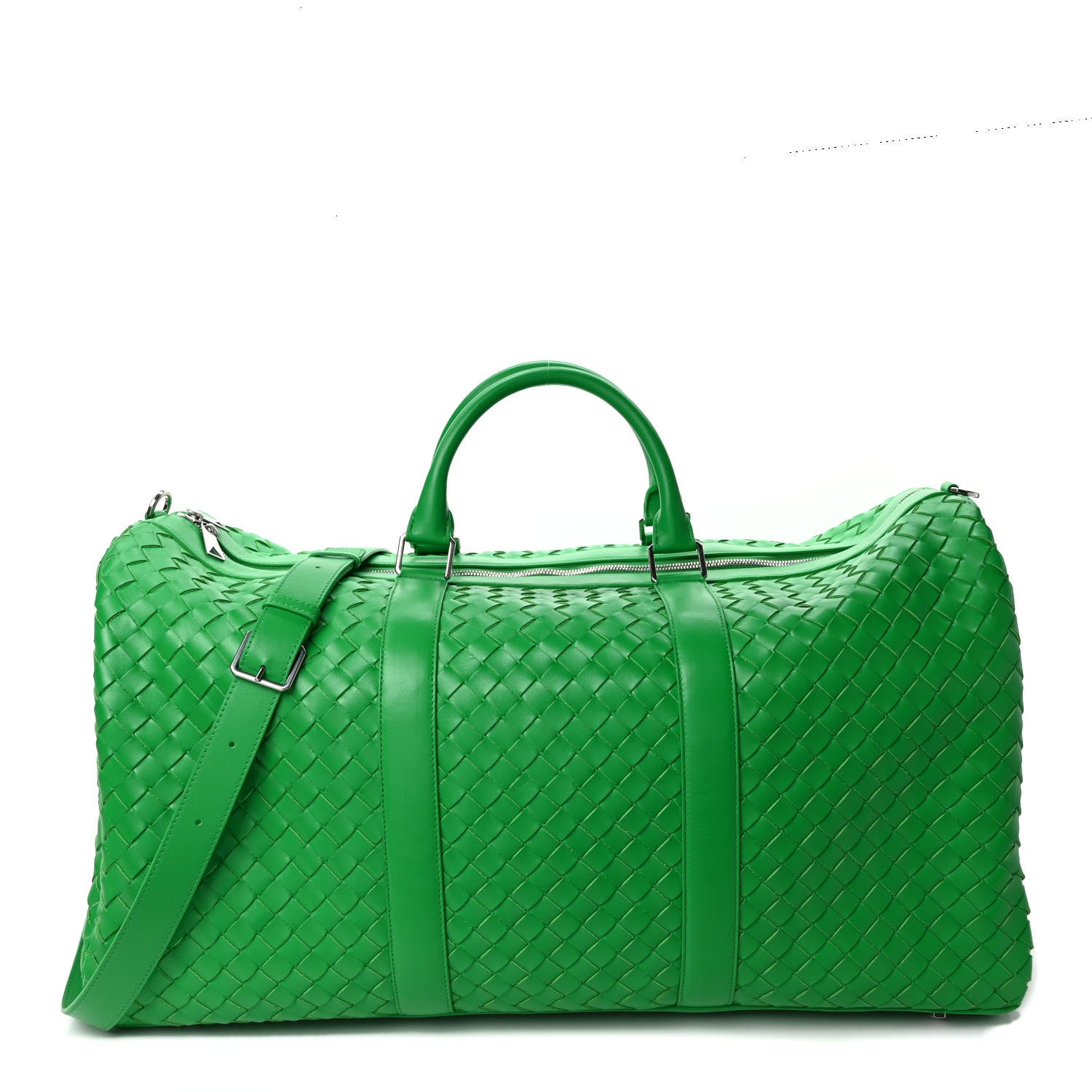 Bottega Veneta Nappa Intrecciato Large Duffle Bag Parakeet 1 of 7