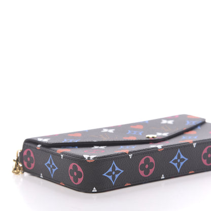 Louis Vuitton Game On Felicie Chain Wallet Black 7 of 10