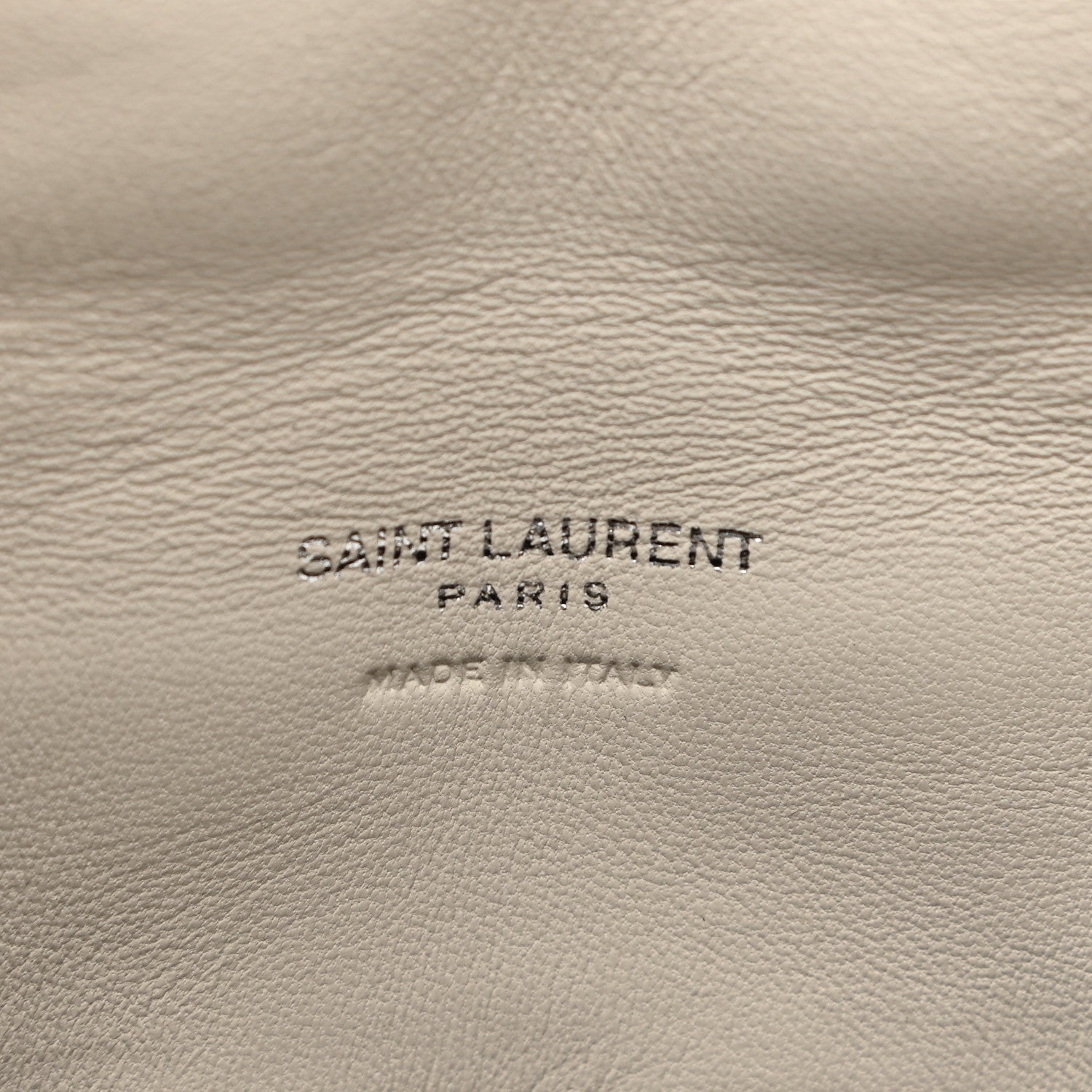 Saint Laurent Lambskin Monogram Loulou Puffer Pouch Clutch Crema Soft 7 of 13