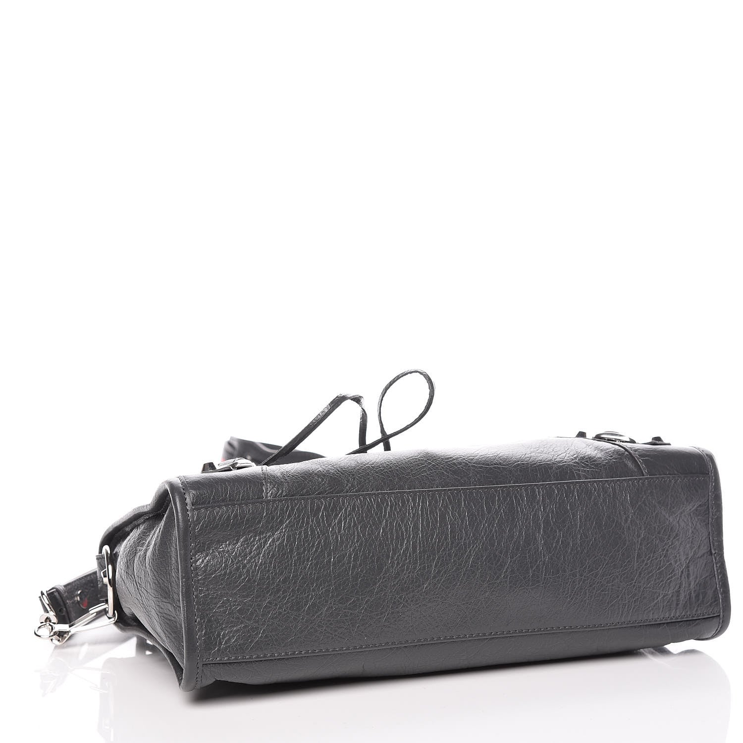 Balenciaga Agneau Classic Silver Hardware S City Graffiti Logo Strap Gris Fossile 4 of 9