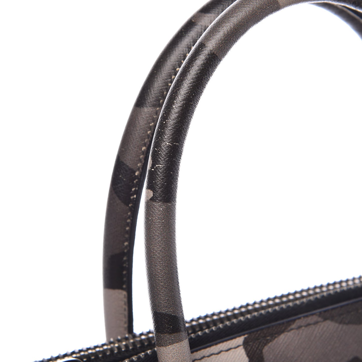 Saffiano Soft Camouflage Print Small Twin Pocket Tote Marmo Dis Camouflage