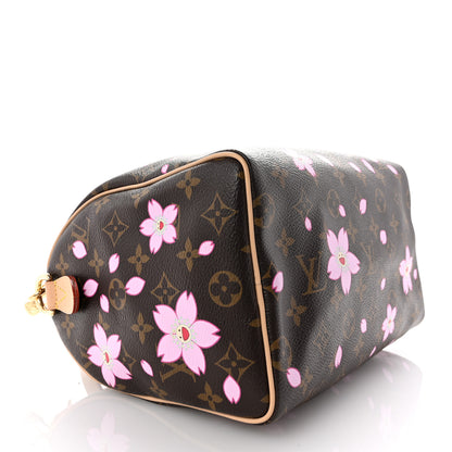 Louis Vuitton LV X TM Monogram Cherry Blossom Speedy Bandouliere 25 Sakura Brown 9 of 9
