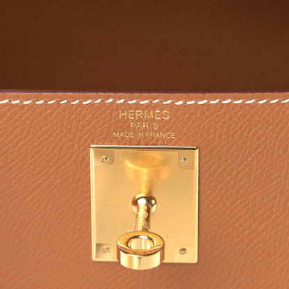 Hermes Epsom Kelly Sellier 28 Gold 6 of 11