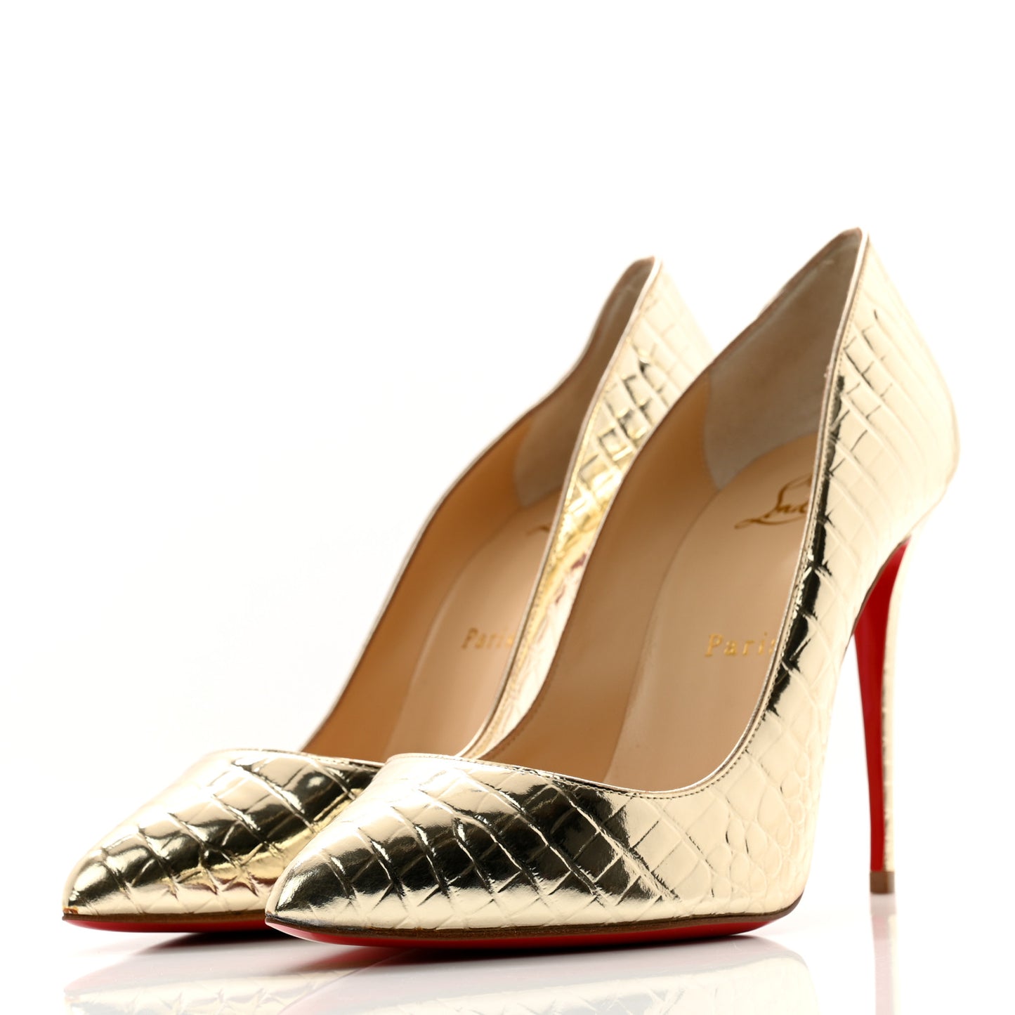 Metallo Cocco Pigalle Follies 100 Pumps 37.5 Platine