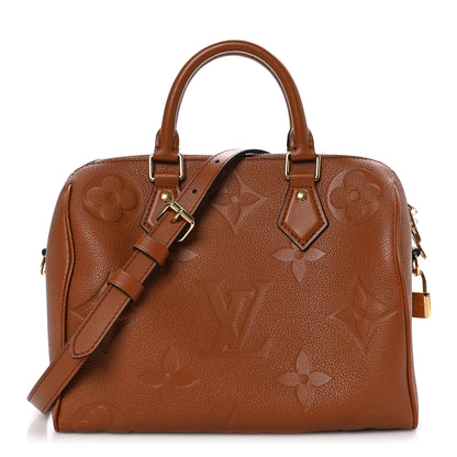 Louis Vuitton Empreinte Monogram Giant Speedy Bandouliere 25 Cognac 1 of 9