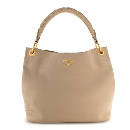 Prada Vitello Daino Hobo Sabbia 1 of 11
