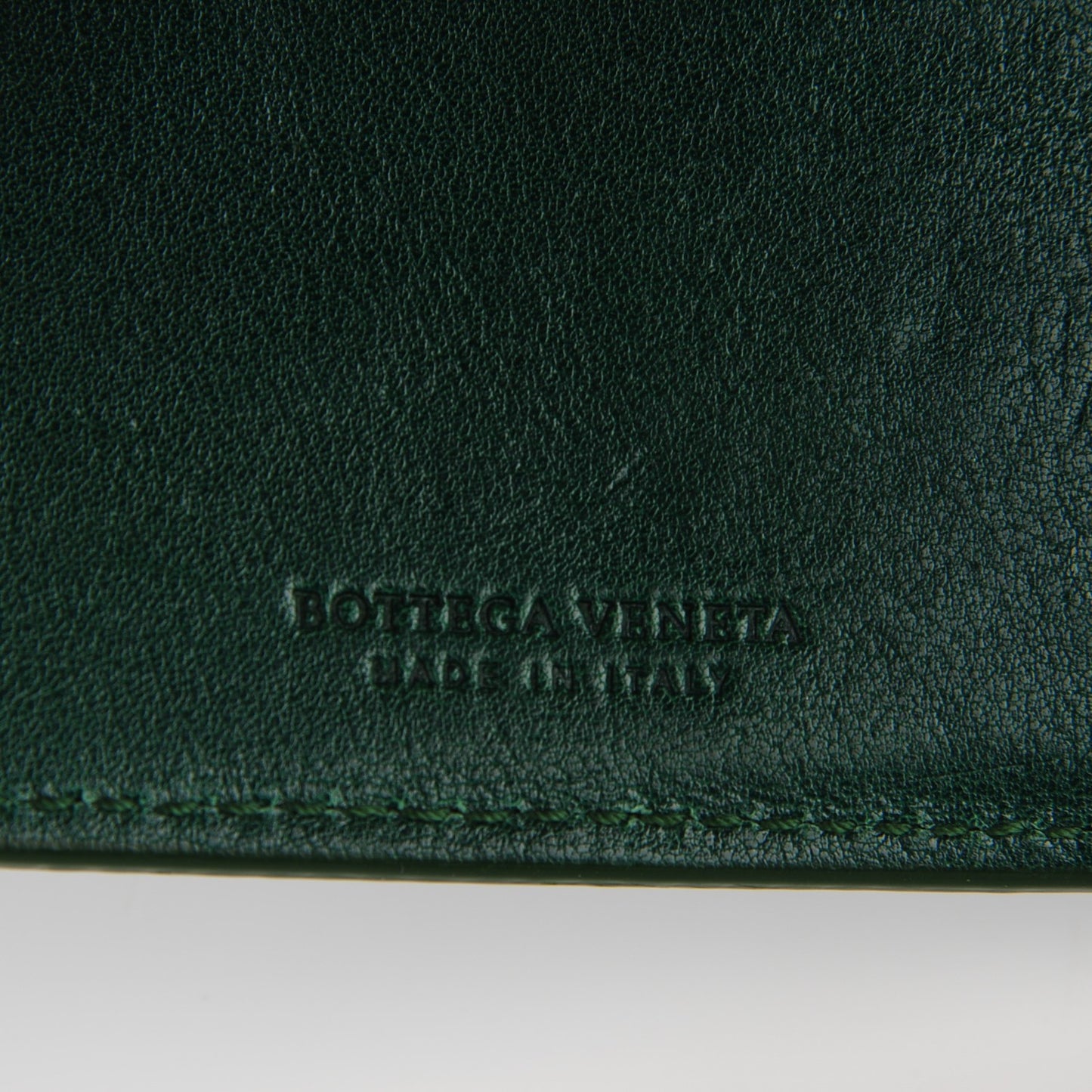 Nappa Intrecciato Bi-Fold Wallet Green