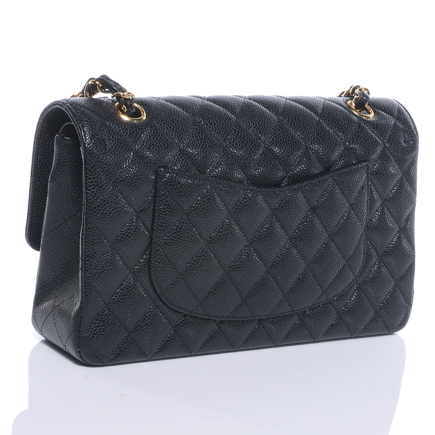 Chanel Caviar Quilted Medium Double Flap Black 3 of 8