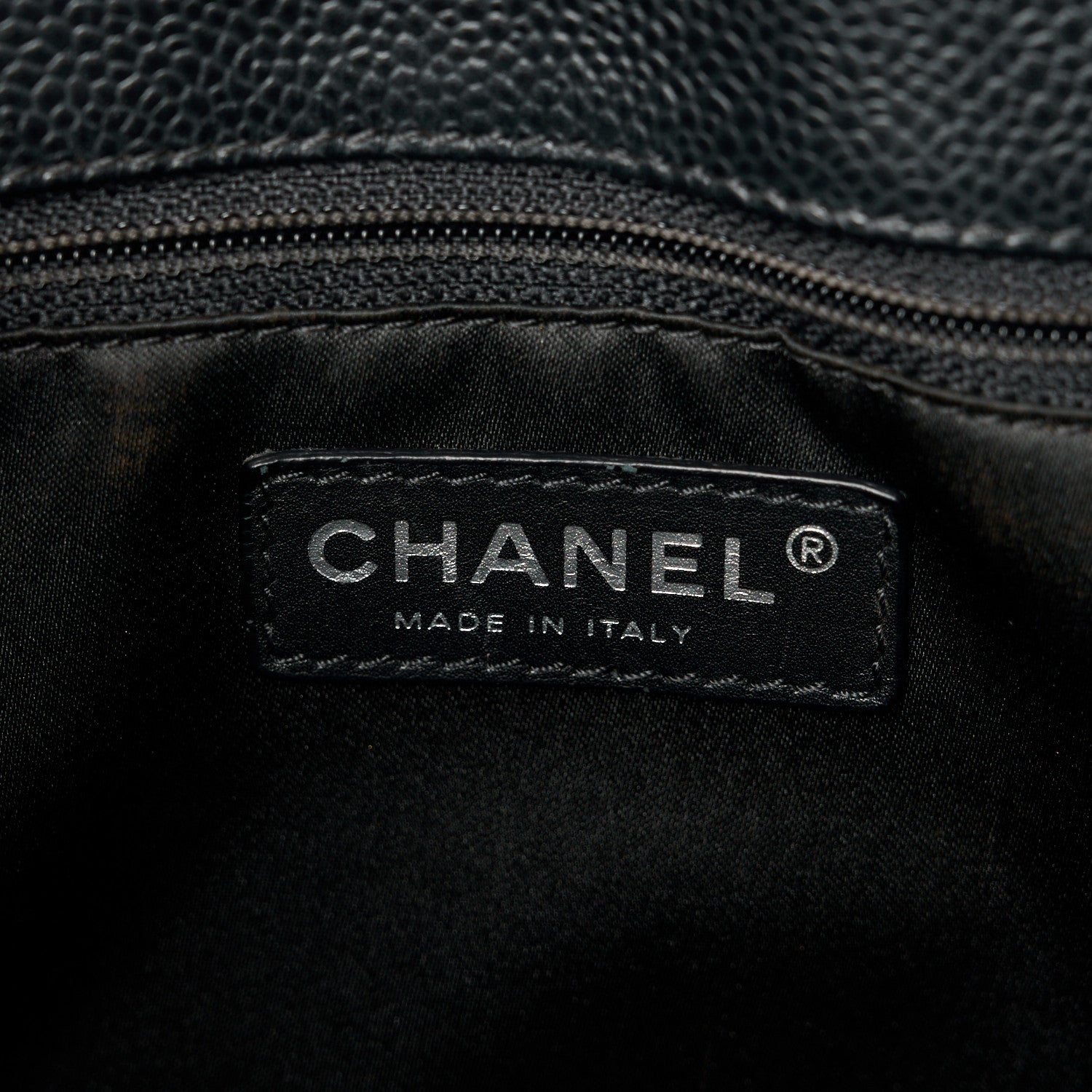 Chanel Caviar Quilted Grand Shopping Tote GST Black 6 of 10